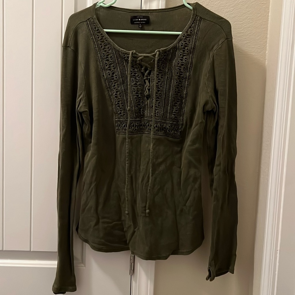 Lucky brand long sleeve Henley